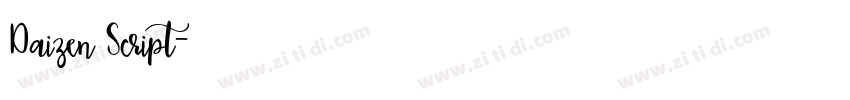 Daizen Script字体转换